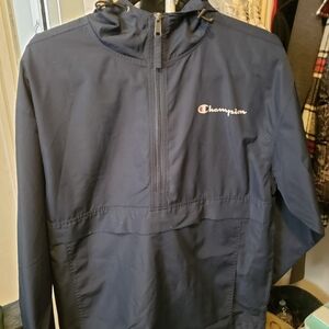 Champion pull over half zip rain coat
